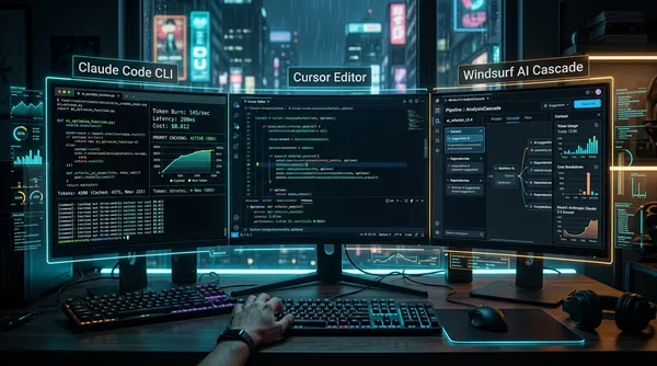 Claude Code CLI vs Cursor vs Windsurf: Real-World Token Cost, Caching ROI, and Agentic Traps in 2026